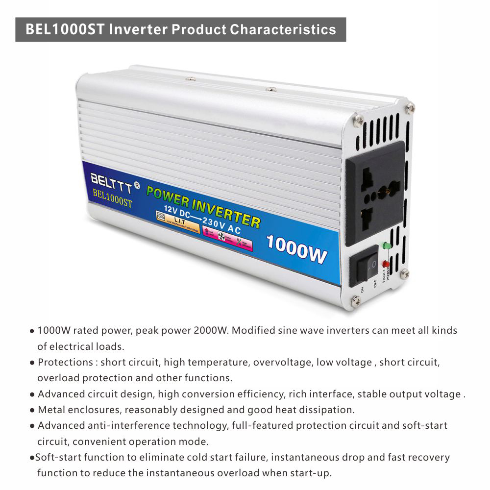 BELTTT 1000W modified sine wave inverter
