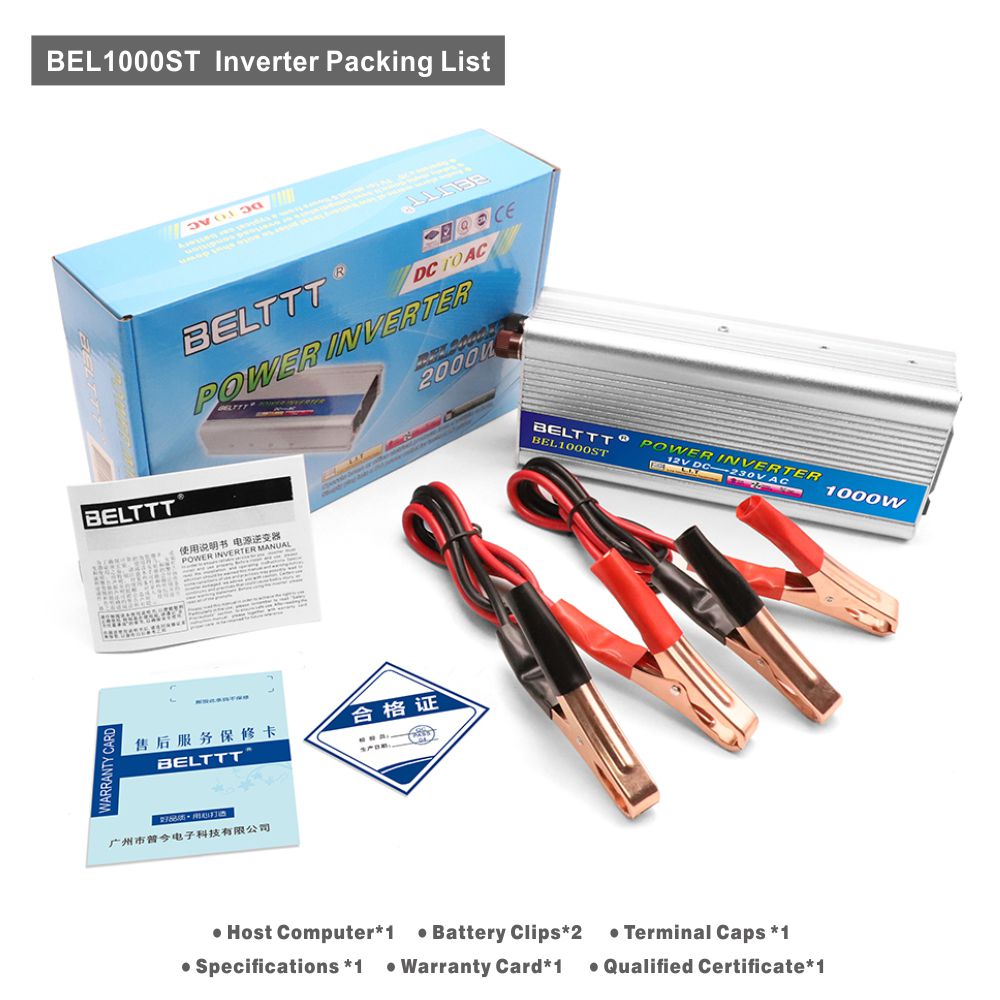 BELTTT 1000W modified sine wave inverter